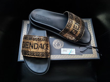 Fendace Sandali Saldals capsule metalmesh sliders Versace Fendi  mesh ultrarare!