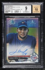 2017 Bowman Chrome Prospect Refractor Lourdes Gurriel Jr BGS 9 MINT Auto un2
