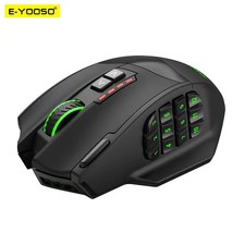 E-YOOSO X-33 Wireless Gaming Mouse 16000 DPI 16 Programmable Buttons RGB MMO