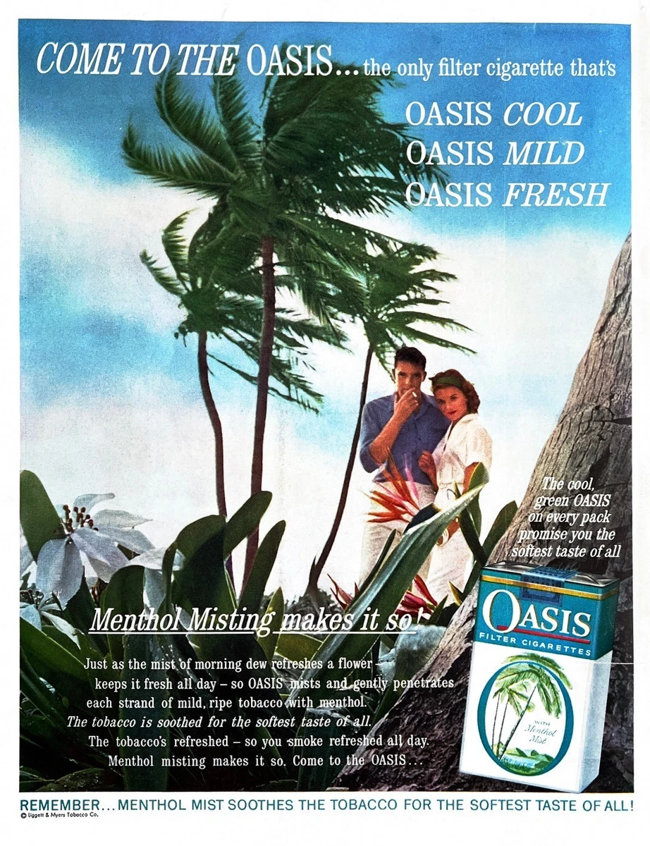 cigarette oasis Oasis Collectible Tobacco Cigarettes for sale