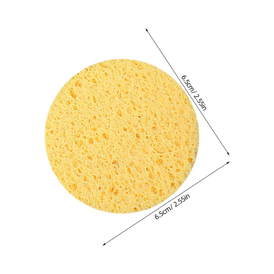  30pcs Makeup Remover Sponges: 6.5cmx0.8cm Face Cleansing Pads - Gentle Facial - Image 2 of 4
