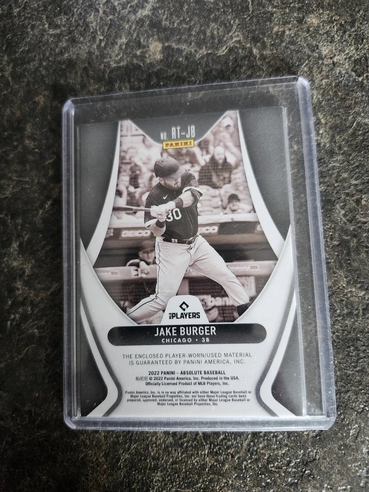 2022 Panini Absolute Rookie Threads Jake Burger Card# RT-JB - Image 2 of 2