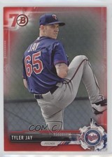 2017 Bowman Prospects Red 70th Anniversary Tyler Jay #BP114 kr0