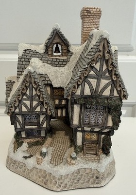 Vintage David Winter Cottage Scrooge s School By John Hine Studios 1992 Weihnachten