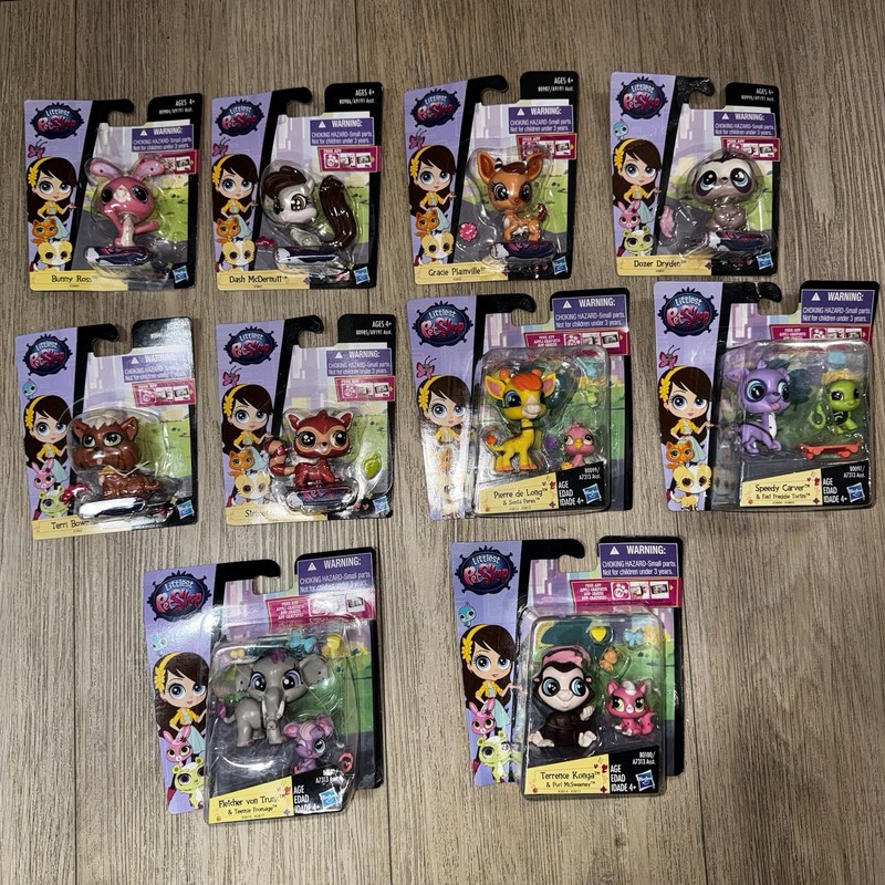 Littlest Pet Shop Lot: 2014, In Or With Package, Damaged Packaging, 10 Packages