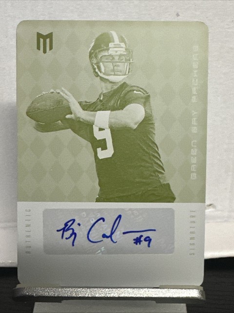 2012 Panini PrimeSignaturesRookie Signature B.J. Coleman #231 Printing Plate 1/1
