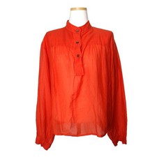 Isabel Marant Blood Orange Cotton-Silk Blouse 55, 66 76547189