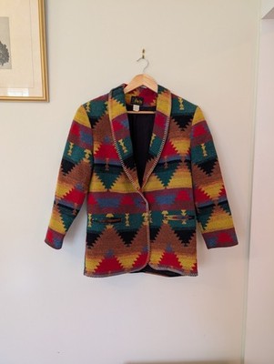 Vintage David Paul New York Southwestern Print Jacket