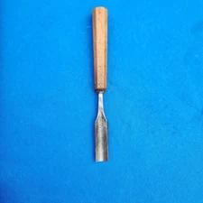 Vintage Mitchell 7/8" Gouge Chisel Wood Carving 10" OAL