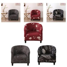 Elastic Tub Chair Covers Armchair Slipcovers Removable Printed for Counter