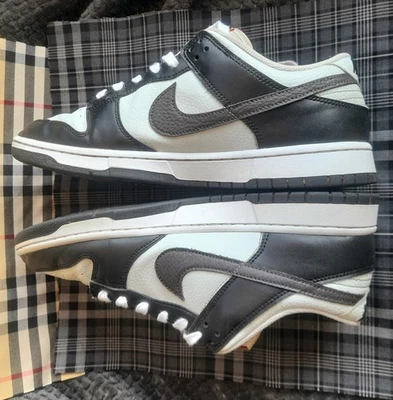 Nike Dunk Low Black/Total Orange Mini Swoosh Size UK 11 - Image 1 of 4