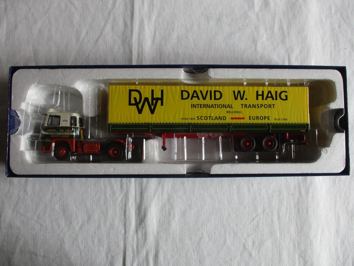 CORGI CC15308 SCANIA 141 TILT TRAILER - REMORQUE BACHEE DAVID W. HAIG TRANSPORT