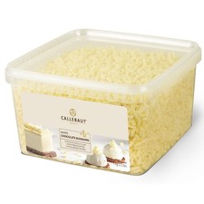 Callebaut 1Kg White Belgian Chocolate Blossom Curls Melt Moulding Baking Cooking