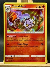 Chandelure Holo Rare Pokemon Trading Card Game SM - Guardians Rising 13/145 NM