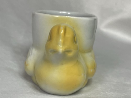 Vintage 1950’s Japan Yellow Chick Egg Cup Figural Ceramic - Picture 3 of 7