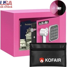 Fireproof Safe Box Digital Keypad Sensor Light Bolt Lock Small Security New