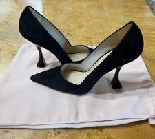 NEW Stuart Weitzman 525 Black Suede Pumps sz 6