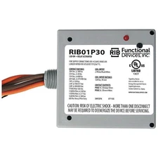 RIB RIB01P30 Pre-Wired Relay,120VAC,DPST-NO,30A 21GP39