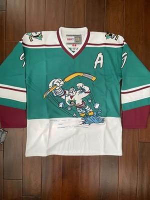 Vintage Paul Kariya Anaheim Mighty Ducks ''1995-96 Wild Wing Throwback''  Jersey