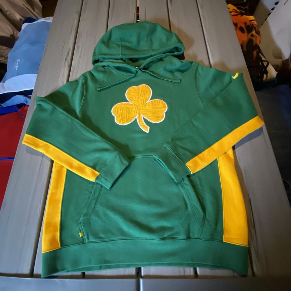 Пуловер с капюшоном Nike Boston Celtics City Earned Edition Courtside размер L ОЧЕНЬ РЕДКИЙ - Изображение 2 из 4