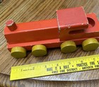 Vtg Western Germany Wooden Locomotive - Train Pull Toy -As Is — photo 2