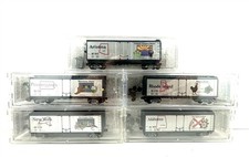 Micro Trains Line 4-achsige US Güterwagen 5 Stück in Spur N