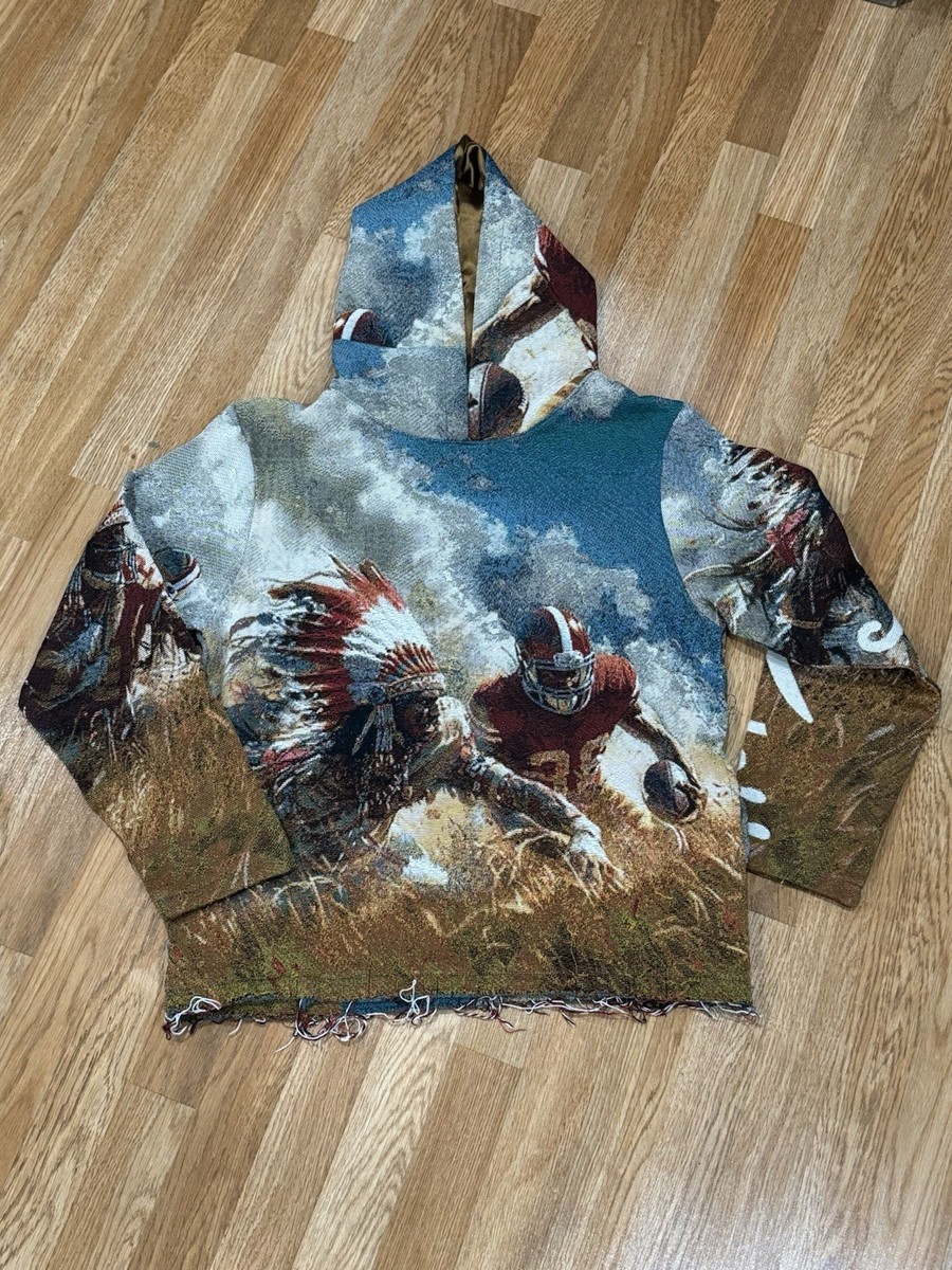 タペストリー MAJESTIK Men's Premium Football Tapestry Jacquard Long Sleeve