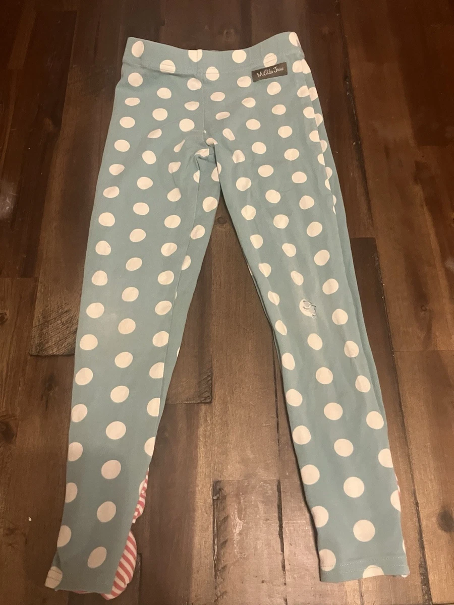 Matilda Jane Just A Believer Leggings EUC Choose Your Own Path Ruffled Pants 12