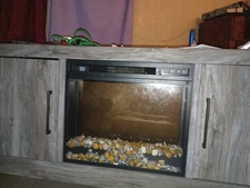 Electric Fireplace 47.2''W with Mantel Electric Fireplace TV Stand