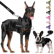 No Pull Dog Harness  Leash Set - Heavy Duty Dog Vest Harness with Soft Padde...