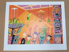 SHAG Tiki Room Serigraph Signed & Numbered 141/300 w/ COA