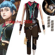   Arcane: League of Legends  Jinx  Cosplay Costume Accessorie Overalls Set Gifts