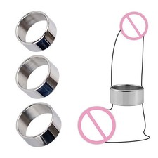 Stainless-Steel-Metal-Cock-Sex-Ring-Penis-Stretcher-Men-Penis-Enhancer-Delay-Toy