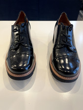 NATURALIZER CABARET LACE UP LOAFERS - BLACK - 9 WIDE - EUC