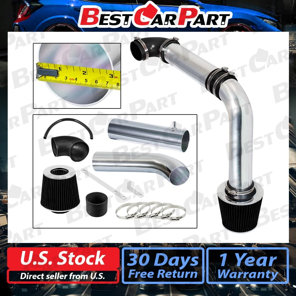 Kit de inducción de admisión de aire frío BCP BLACK 95-00 Sebring/Avenger 2,0 L/2,5 L + filtro Foto 2 de 4