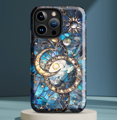 Celestial Sun Moon Stars Cell Phone Case 6 fits select iPhone  & Samsung  models