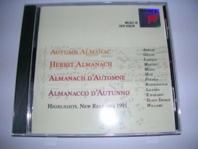 Autumn Almanac-Highlights, new Releases 1991 (Sony) Mozart, Liszt, Ravel,.. [CD]
