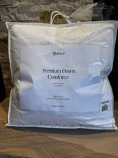 NWOT Quince Premium White Duck Down Comforter Lightweight King Cal King