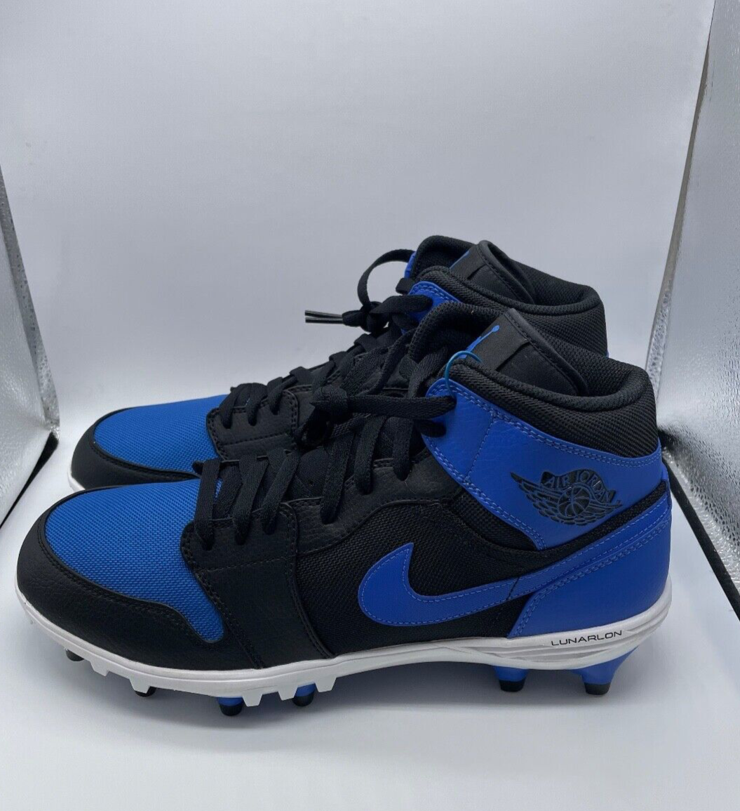 Size 11 Air Jordan Retro TD Mid Royal Blue Football Cleats DEADSTOCK