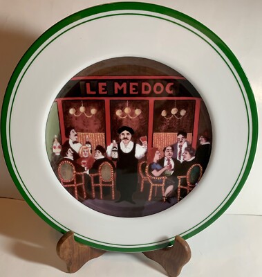Williams Sonoma Guy Buffet LES CAFES  Le Medoc  Dinner Plate