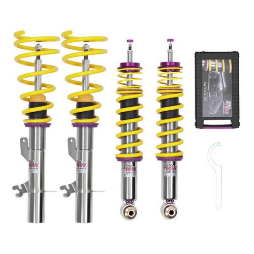 KW Inox Gewindefahrwerk Variante 3 Seat Leon 1P VA 1106-1170 kg FWD FederØ 50mm - Bild 2 von 8