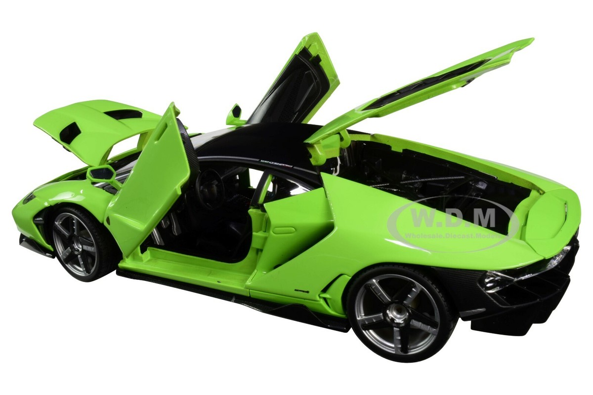 LAMBORGHINI CENTENARIO LIME GREEN 1/18 DIECAST MODEL CAR BY MAISTO