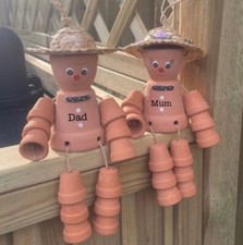 Personalised Plant Pot Flowerpot People Ornaments Anniversary Garden Decor Gifts