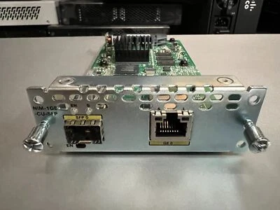 Cisco NIM-1GE-CU-SFP 1-Port Gigabit Ethernet WAN Netzwerk Schnittstellenmodul - Bild 1 von 3