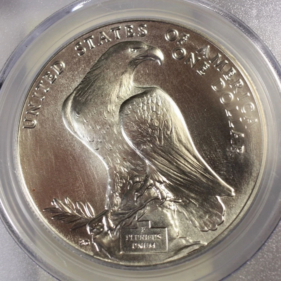 1984 Olympic Dollar PCGS MS70 *Rev Tye's* #8123300 - Image 2 of 4
