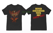 TRIUMPH band NEVER SURRENDER TOUR T-Shirt Black 2 Sides S to 5XL For Fans