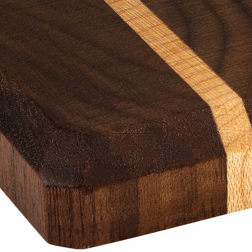 Luxury Walnut & Maple Wood Coasters End Grain Set of 4 Made in the USA - Picture 5 of 6