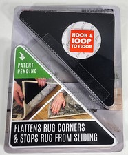 SlipToGrip Rug Gripper Hook Loop 12 Pieces - Flattens Rug Corners