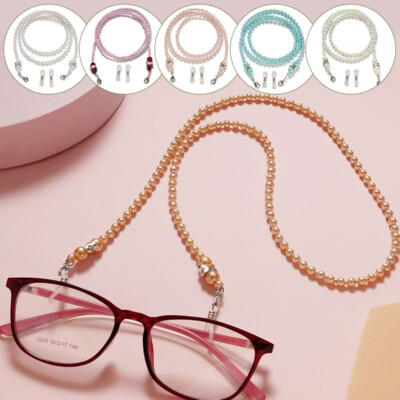 Chain Pearl Beaded Sunglasses Read Glasses Chain Holder Eyewear Rope  Necklace