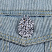 Star Wars Millenium Falcon Pin Button Brooch - see item description